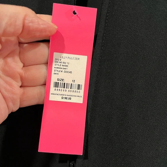 Lilly Pulitzer Black Lace Mini Dress - Picture 7 of 9